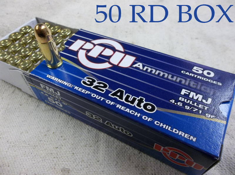 Prvi Partizan 32 ACP 71 Grain FMJ 50RD Box